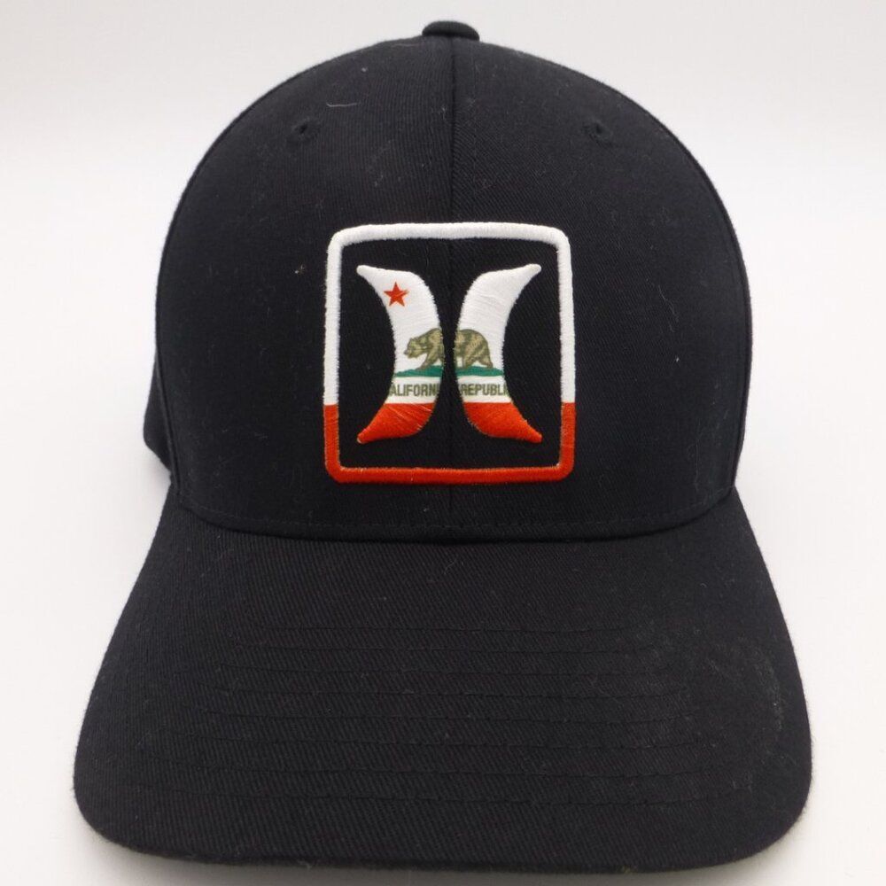 Hurley Logo With California Flag S/M Flex Fit Hat